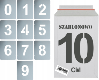 Šablóna maľovanie stenu - Opakovane použiteľné maľovacie šablóny 10 cm set