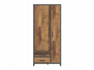 Šatníková skriňa do študenskej izby - Šatník 90 Weston SZF2D2S Ole Style/Mater Pine