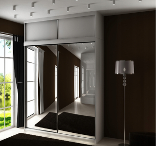 Šatníková skriňa do študenskej izby - Barcelona Wardrobe B-21 150 + rozšírenie Biała/ Sonoma