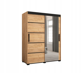 Šatníková skriňa do študenskej izby - Bergamo V2 Oak 150 Šatnít pre šatník Ribes