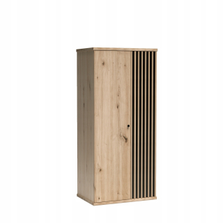 Šatníková skriňa do študenskej izby - Dva v šatníku 86 cm s Cami C1 Artisan Lamellas