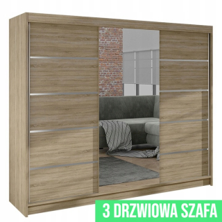 Šatníková skriňa do študenskej izby - Šatník pax hemnes 200 cm so zrkadlom veľkým šatníkom