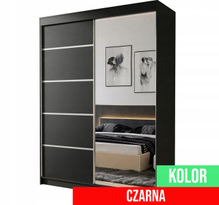 Šatníková skriňa do študenskej izby - Biely vysoký šatník 3 dvere 135, výška 245 cm