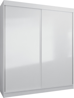 Šatníková skriňa do študenskej izby - Šatník Verso 2d 100 cm - biely - výrobca!