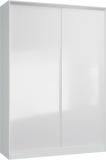 Šatníková skriňa do študenskej izby - Šatník 2d 110 x 250 - biely - producent!