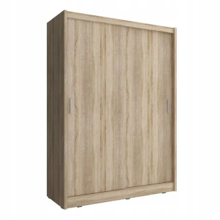 Šatníková skriňa do študenskej izby - Wiki Wicker 130 cm vo farbe Sonoma Oak