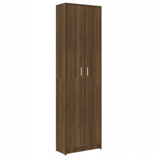Šatníková skriňa do študenskej izby - Šatník pre Hall, Brown Oak, 55x25x189 cm
