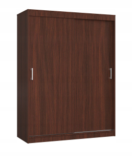 Šatníková skriňa do študenskej izby - Dvojivo posuvné šatníky Mono 150 cm wenge