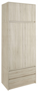 Šatníková skrina - Šatníková šatníka 90 cm 2d 2SZ Sonoma+ B-9N Extension