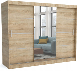 Šatníková skriňa do študenskej izby - Šatník Windsor Wardrobe 240 cm zväzky Sonoma Oak