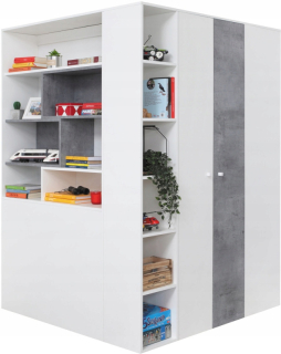 Šatníková skriňa do študenskej izby - Megan Desk S Oak Sonoma School Scaret