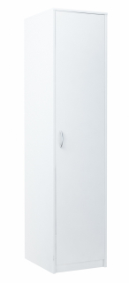 Šatníková skriňa do študenskej izby - Knocket visiaci 160 cm čierny + predný predný lesk