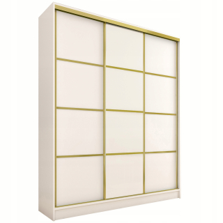 Šatníková skriňa do študenskej izby - Dva v šatníku 60 cm Ralf 5 Scandinavian White