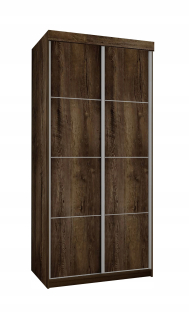 Šatníková skriňa do študenskej izby - West VI 130 cm Posuvné oddelenie
