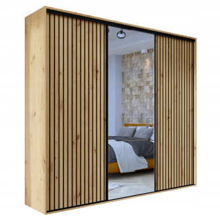 Šatniková skriňa do spálne - Matrac 160x200 vrecko latex kokosu fdm ardea