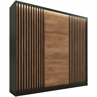 Šatníková skriňa do študenskej izby - RTV kabinet hrudník z zásuviek 160 cm dubový remeselník stojaci