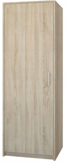 Šatníková skriňa do študenskej izby - Šatníkové police po 180 cm UU-42 Sonoma Oak