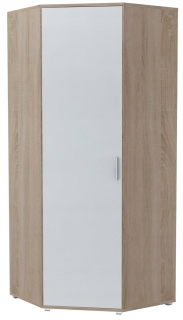 Šatníková skrina - Viva Black Gloss/Oak Craft Gold