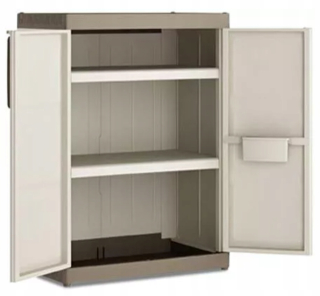 Skriňa do garáže, dielne - Keter excellence xl nízko 54x89x93 cm kabinet béžová