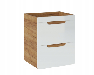 Skrinka do kúpeľne - Kúpeľňa pod zásuvkami na bielky s výškou 50 cm