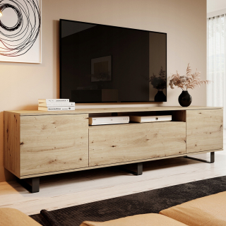 Skrinka pod TV - Masimo RTV Artisan Cabinet na nohách Mat Loft 200 cm