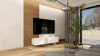 Skrinka pod TV - TV skrinka 120 biela mat 120*40*40