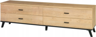 Skrinka pod TV - RTV kabinet 181 cm pre televíziu na 6 nohách Johna