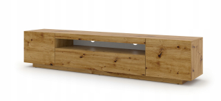 Skrinka pod TV - RTV Aura kabinet 200 cm Universal Oak Artisan