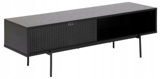 Skrinka pod TV - RTV skrinka Angus 140x45 cm čierna