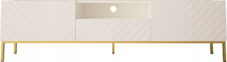 Skrinka pod TV - RTV kabinet Gala 01 190x37cm White Gloss Meg