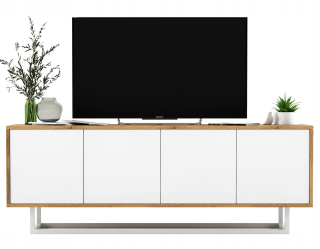 Skrinka pod TV - Priemyselný RTV kabinet podkrovia Wotan 150 cm