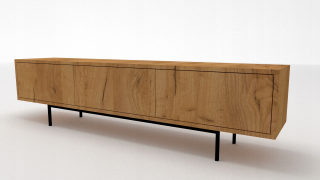 Skrinka pod TV - Ikea Songesand hrudník 6 zásuviek biely 161x81 cm