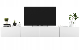 Skrinka pod TV - Malmo - posuvná šatníka so zrkadlom 150 cm do veľkosti