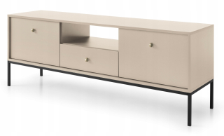 Skrinka pod TV - Monne RTV kabinet 153 cm béžová vintage