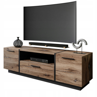 Skrinka pod TV - RTV kabinet Onyx podkrovie 158 cm rukoväte Flagstaff