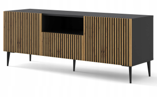 Ravenna RTV Cabinet A 150 2D1S Black Artisan Szpil