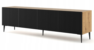 Skrinka pod TV - Ravenna B 200 4d Artisan Black Stins