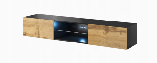 Skrinka pod TV - Vigo Glass 30/180/40 RTV Cabinet/Wotan Oak