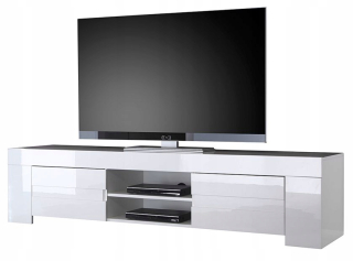Skrinka pod TV - Šatníková skriňa 90 cm 2d 2Sz wenge mix biely B-20
