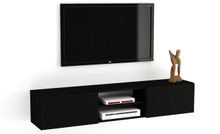Skrinka pod TV - RTV Cabinet Black Mat 160/3*40*40