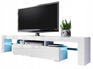 Skrinka pod TV - RTV Cabinet Loft 120 Wotan /Black Mat Wysoka
