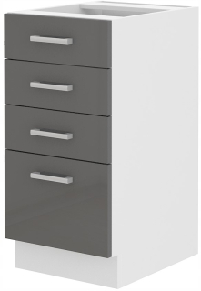 Kuchynská skrinka - Stolička August Velvet Grey Elegantný elegantný signál
