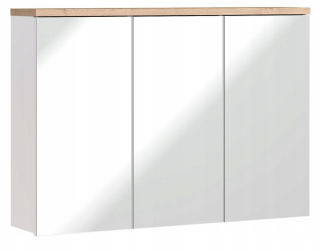 Skrinka do kúpeľne - Kúpeľňová skrinka+Balit 845 Biel Mirror