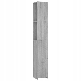 Skrinka do kúpeľne - Kúpeľňa, Gray Sonoma Oak, 25x25x170 cm