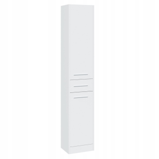 Komoda do detskej izby - Vysoký štíhle kúpeľňové skrinky SL1 Biely laminát
