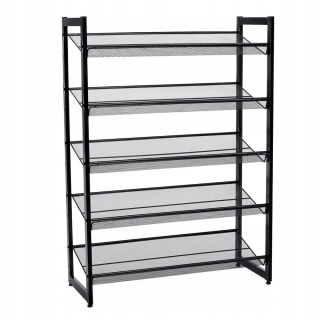 Botník do predsiene - Skrinka na topánky Ergo Hakano - Shoerack/Black/74x30,