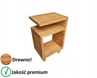 Nočný stolík - Nočný stolík 45x30x23 Drevené nohy, komoda z hrudníka