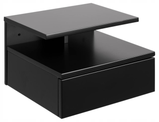 Nočný stolík - Ashlan 35x23 cm čierny nočný stolík