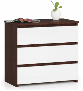 Nočný stolík - Cl3 wenge-biała nočný stolík 60 cm