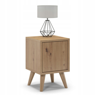 Nočný stolík - Nočná skrinka Oslo Dvere - Oak